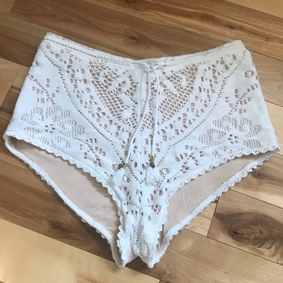Spell White Lace Women Shorts - Picture 7 of 9